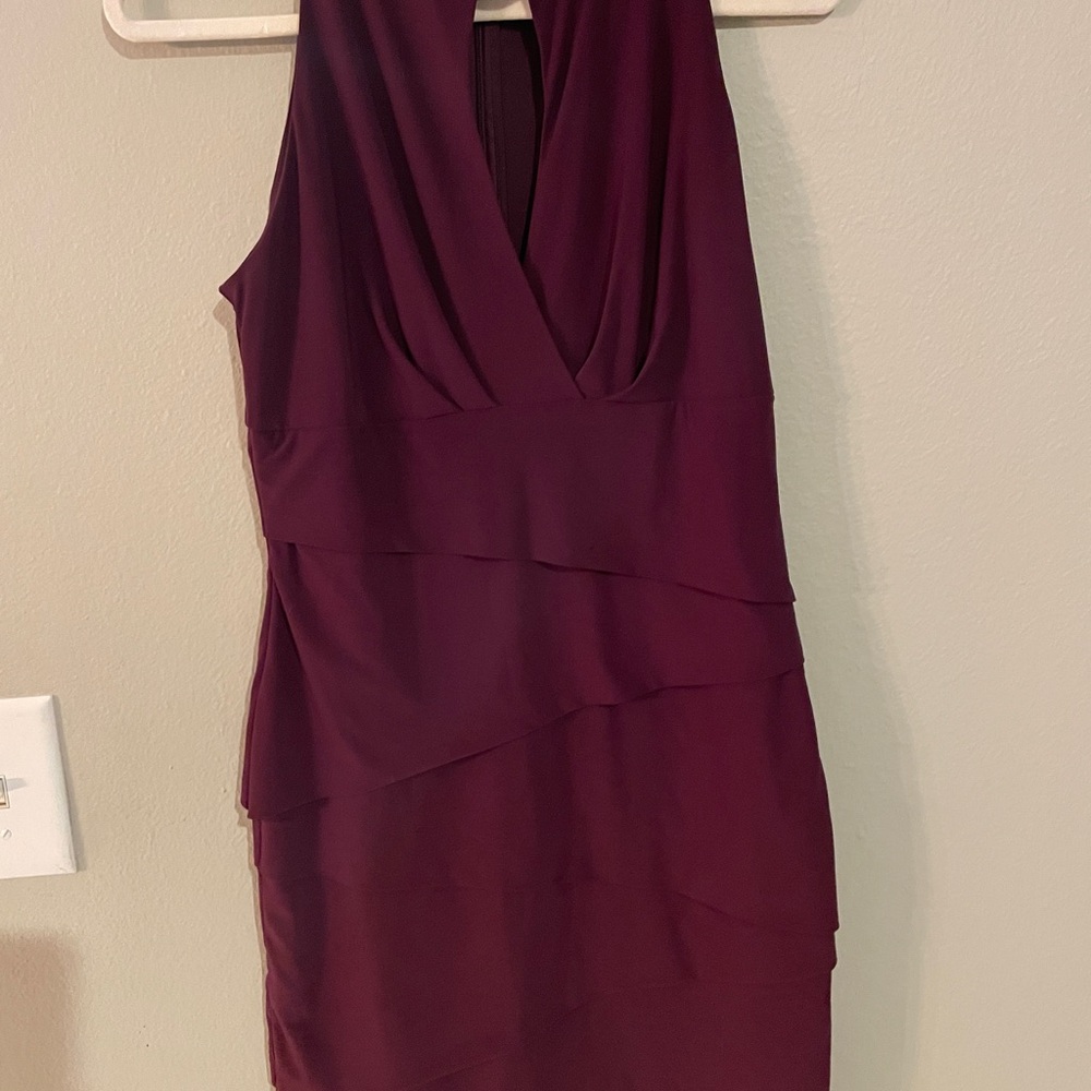 WHBM Wine Dress Size 8